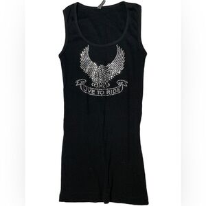 Live to Ride Y2K Biker Tank Top